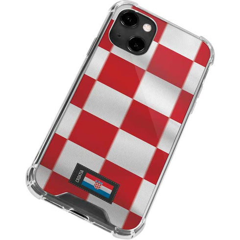 Croatia Soccer Flag iPhone 13 Clear Case